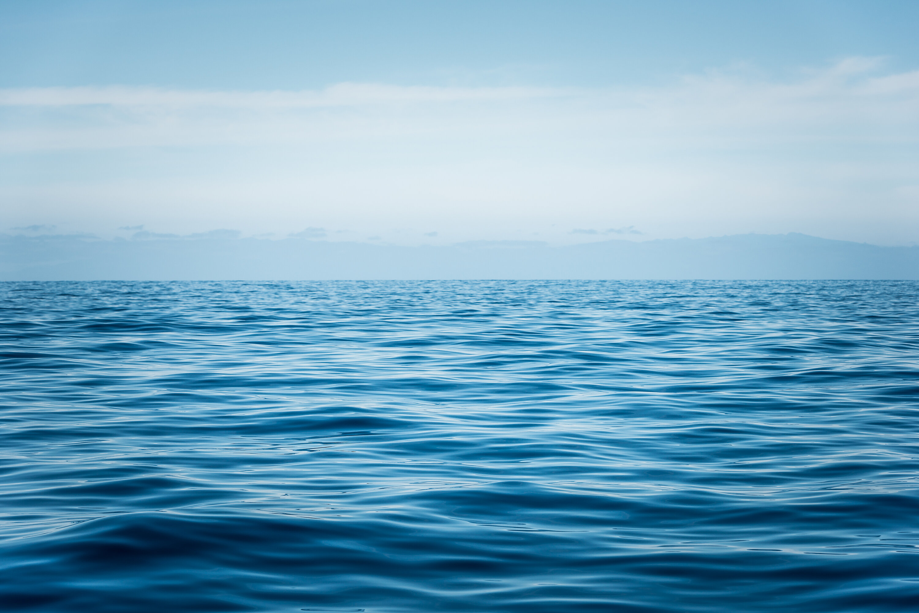 Blick auf Meer und Himmel.