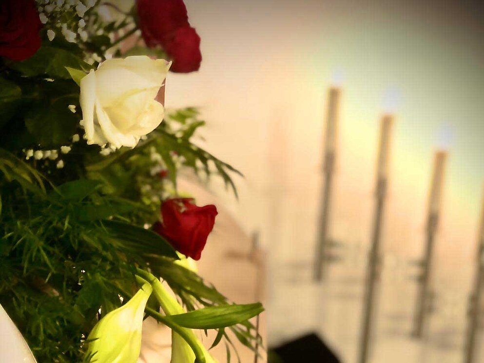 Detailaufnahme Rosen.